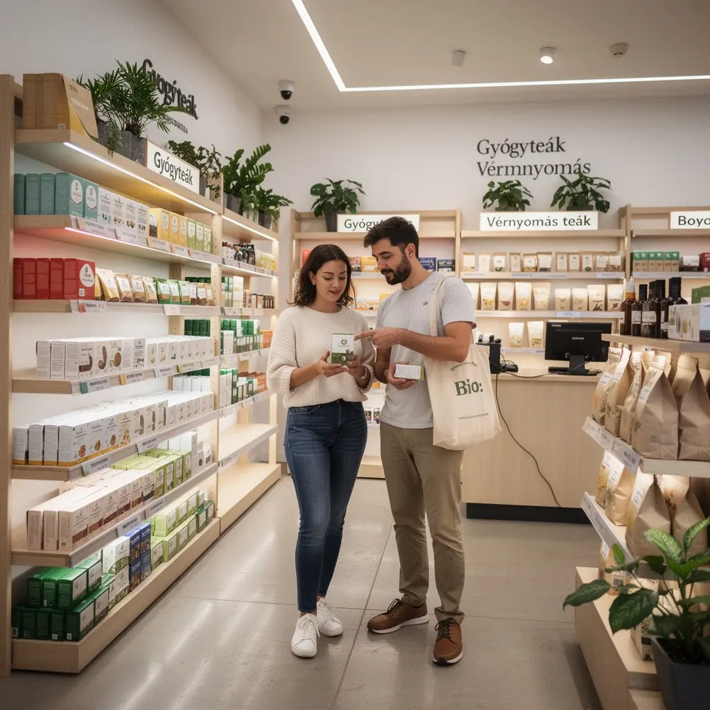 Vérnyomásmérő, amelyet a tea fogyasztása előtt használnak.