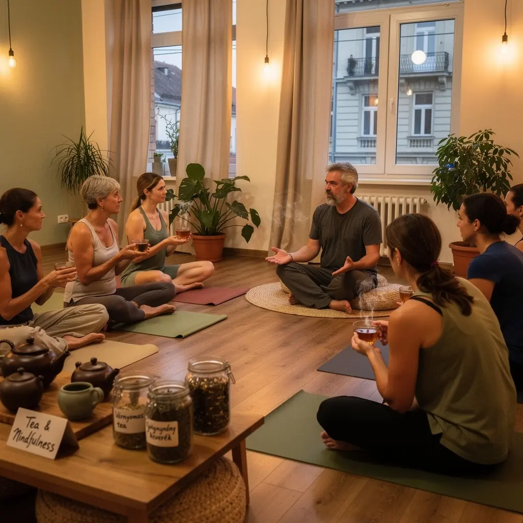 Félbevágott gyömbérgyökér, ami ízesíti a teát és jótékony hatású.